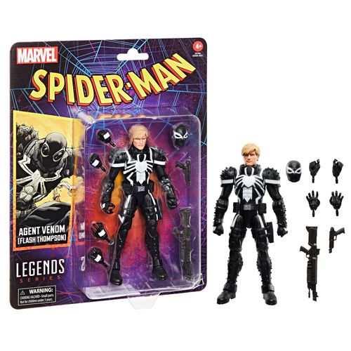 Marvel Legends Series Agente Venom (Flash Thompson) Figura retro inspirada en los cómics G0786