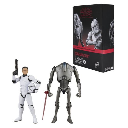 Hasbro Star Wars The Black Series Soldado Clon Fase I Y Superdroide De Combate G1303