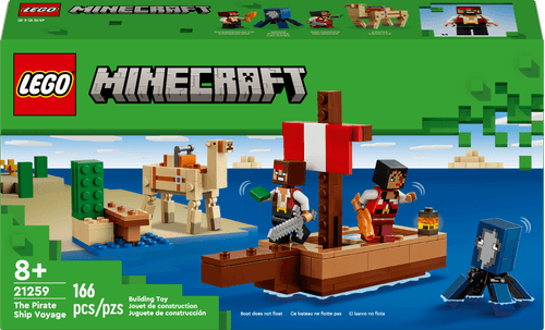 LEGO Minecraft El Viaje en el Barco Pirata 21259