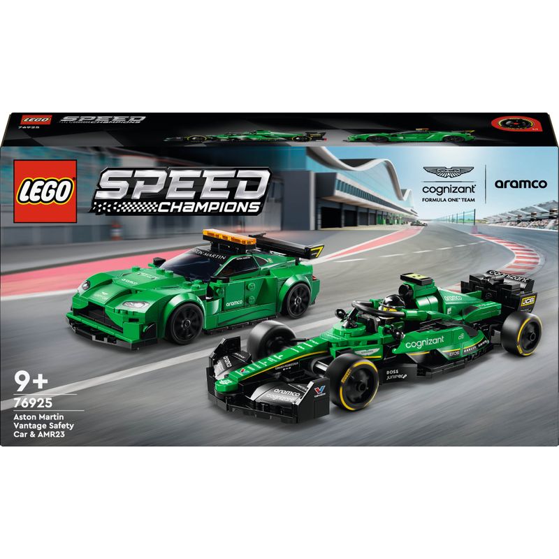 LEGO-Safety-Car-de-Aston-Martin-y-AMR23-Speed-Champions-76925