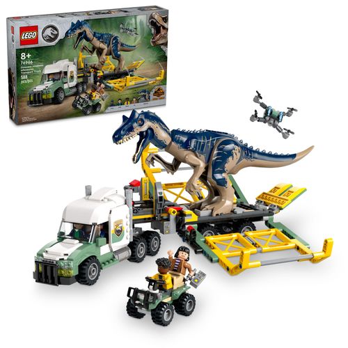 LEGO Jurassic World Misiones Dinosaurio: Camión de Transporte del Allosaurus 76966