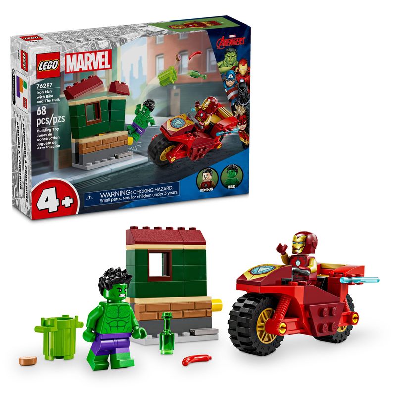 LEGO-Marvel-Iron-Man-con-Moto-y-Hulk-Super-Heroes-76287