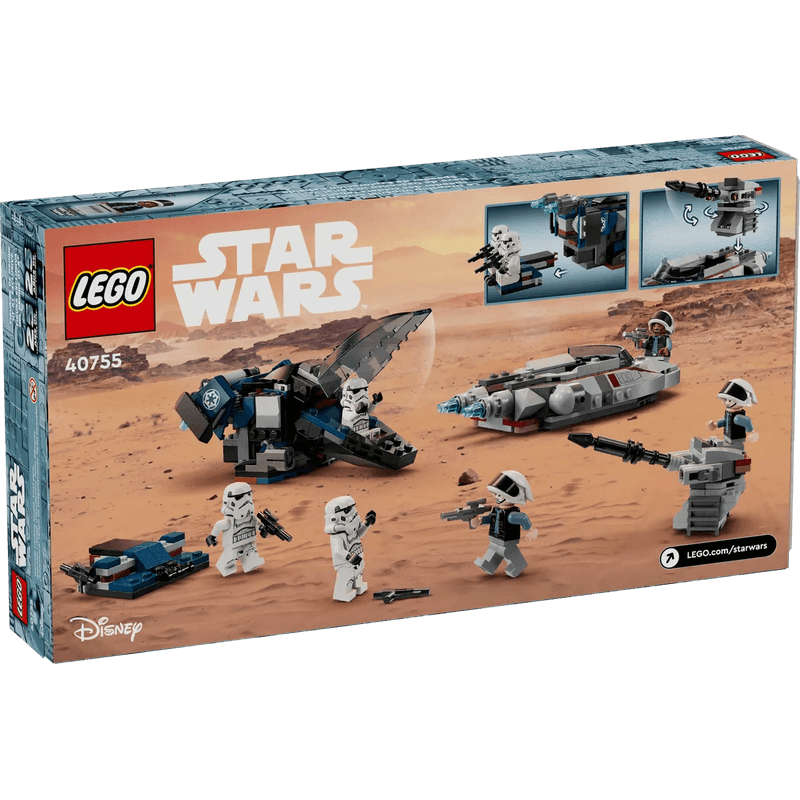 LEGO-Star-Wars-Nave-de-Descenso-Imperial-vs.-Speeder-de-Exploracion-Rebelde-40755