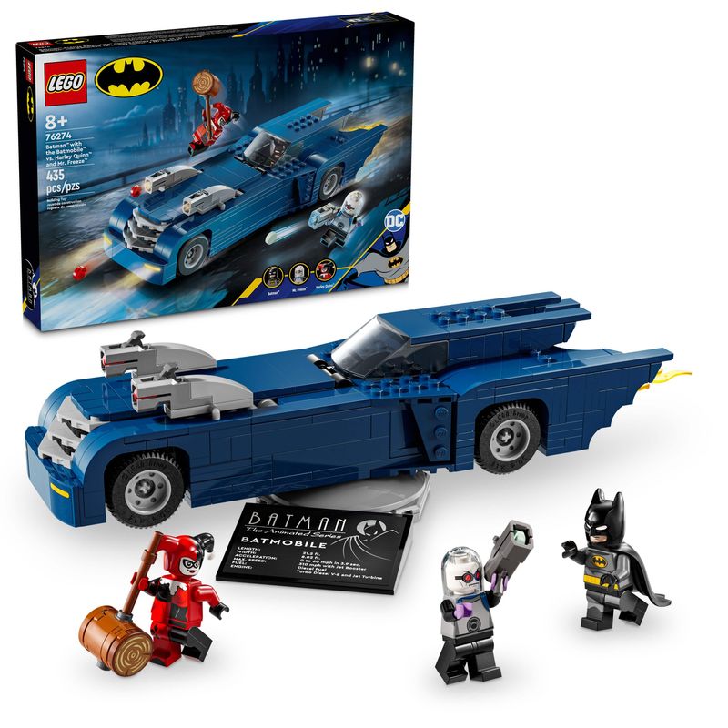 LEGO-Batman-con-Batimovil-vs.-Harley-Quinn-y-Mr.-Freeze-Super-Heroes-76274