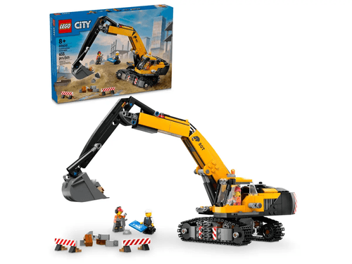 LEGO City Big Vehicles Excavadora de Obra Amarilla 60420