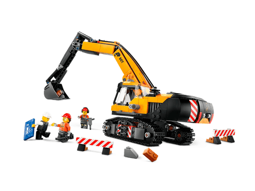LEGO City Big Vehicles Excavadora de Obra Amarilla 60420