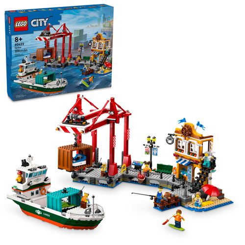LEGO City Puerto Marítimo con Buque de Mercancías 60422