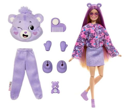Barbie Cuttie Reveal Disfraz de Ositos Cariñositos Morado