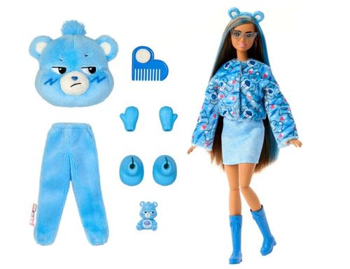 Barbie Cuttie Reveal Disfraz de Ositos Cariñositos Azul