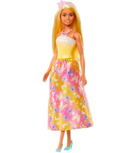 Barbie Doncellas Vestido Amarillo con Mariposas