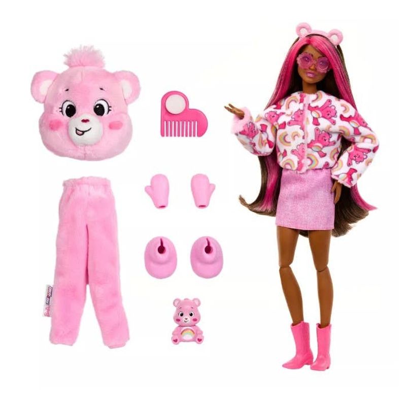 Mattel-Barbie-Cutie-Reveal-Muñeca-Ositos-Cariñositos-Sorpresa-Rosa