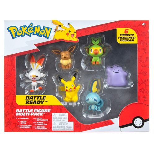 Pokémon Set de 6 Figuras de Batalla Multipack PKW2469