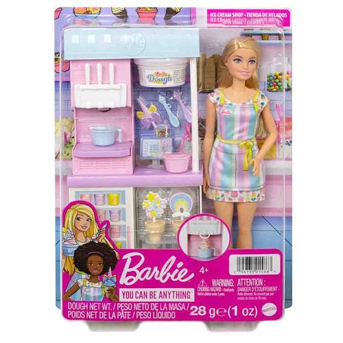 Barbie Set Tienda de Helados con más de 15 accesorios