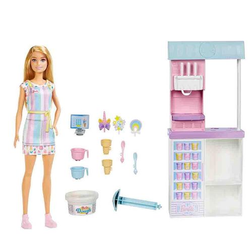 Barbie Set Tienda de Helados con más de 15 accesorios