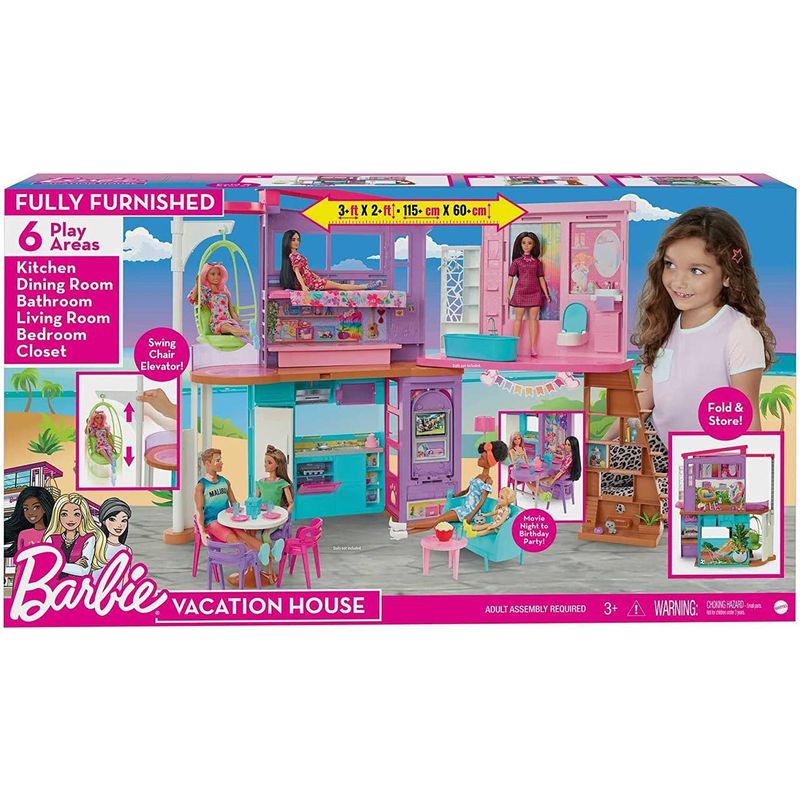 Mattel-Barbie-Casa-de-Muñecas-Malibu