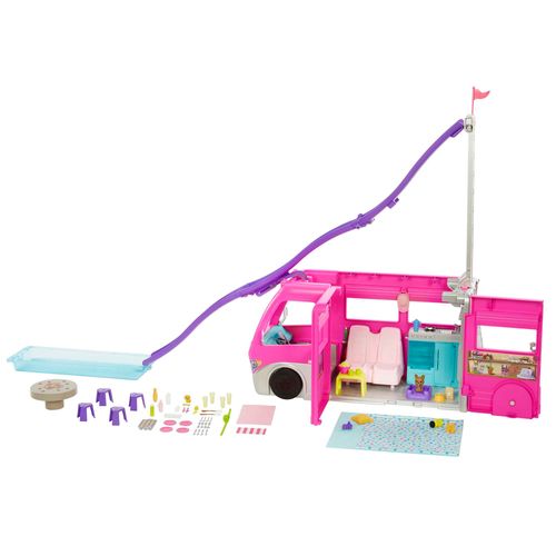 Barbie Fashionista Camper de los Sueños con Tobogan