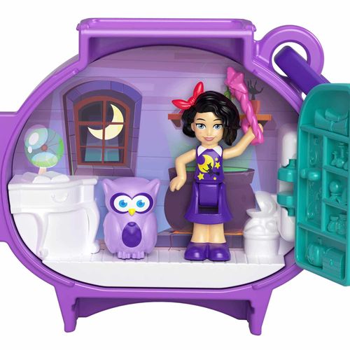 Polly Pocket Set de Juegos Mini Mundo de Mascotas Búho
