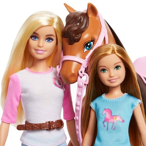 Barbie Set de Juegos con Caballo, Aventuras con Barbie y Chelsea