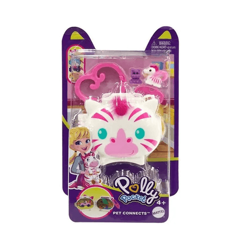 Polly Pocket Set de Juegos Mini Mundo de Mascotas Cebra