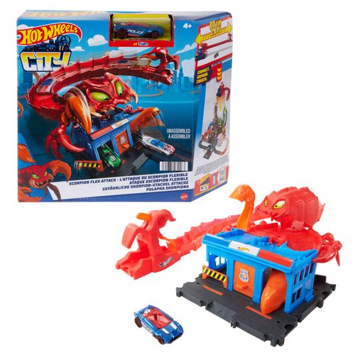 Hot Wheels City Némesis El Escorpión ¡Arma tu Ciudad!