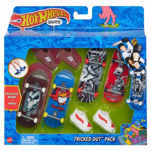 Hot Wheels 2 Pack Skate Patineta Sneakers Tony Hawk