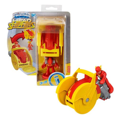 Flash Imanginext Transformer Motocicleta con Figura de Acción