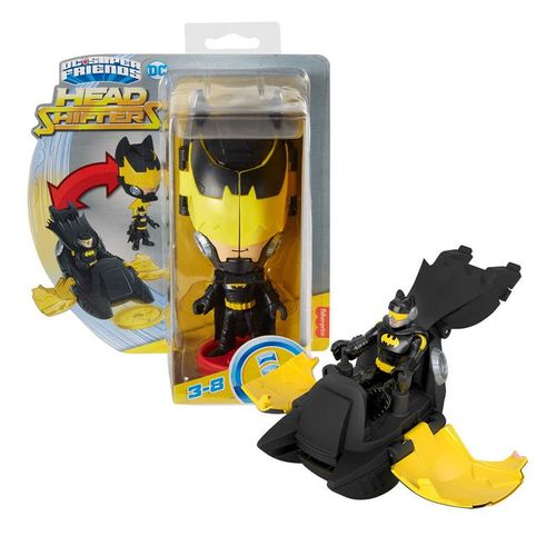 Batman Imanginext Transformer Deslizador con Figura de Acción Negro