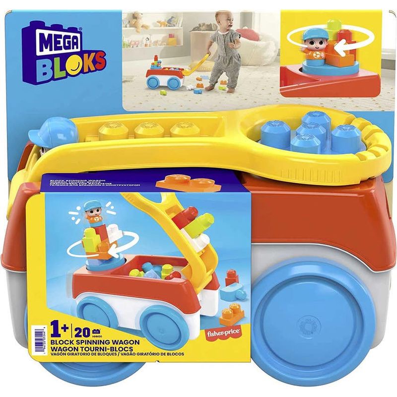 Mattel-Mega-Bloks-Vagon-Giratorio-de-bloques