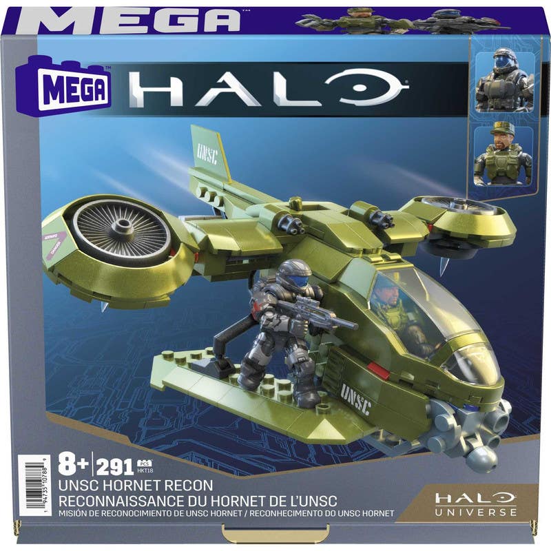 Halo Nave Misión Reconocimiento Mega Construx Incluye Figura de Master Chief