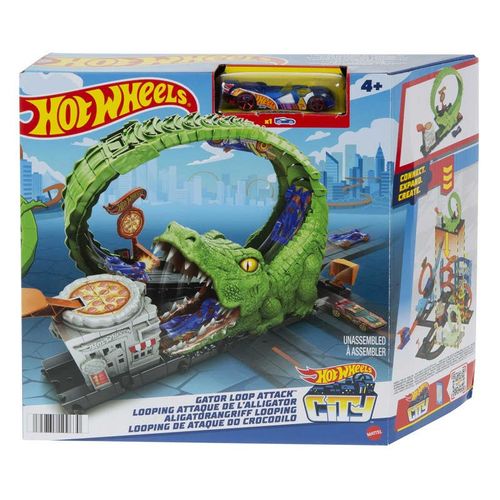 Hot Wheels City Ataque de Cocodrilo Incluye Carro