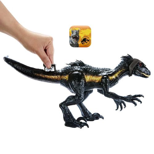 Jurassic World  Dinosaurio de Colección Indo Raptor con 3 Modalidades de Ataque