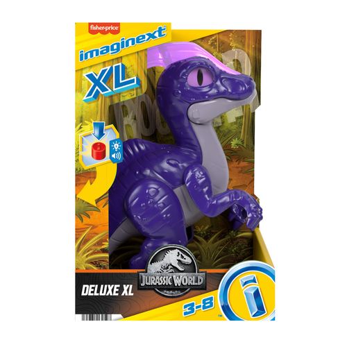 Jurassic World Imaginext Dinosaurio Parasaurolofós Deluxe con Luces