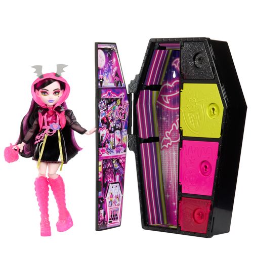 Monster High Secret Sustos Neon Fashion Doll Draculaura
