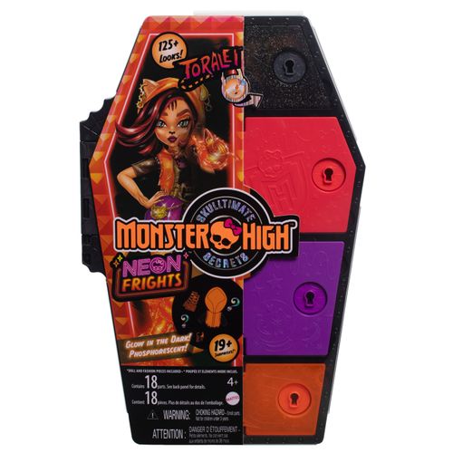 Monster High Secret Sustos Neon Fashion Doll Toralei