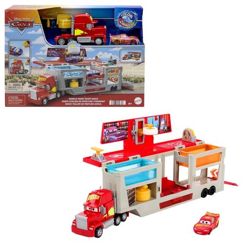 Disney Pixar Cars Set Trailer Mack Color Changers