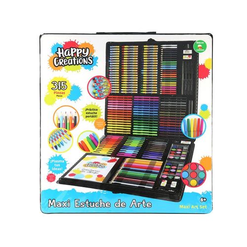 Estuche De Arte 315 Piezas Happy Creations