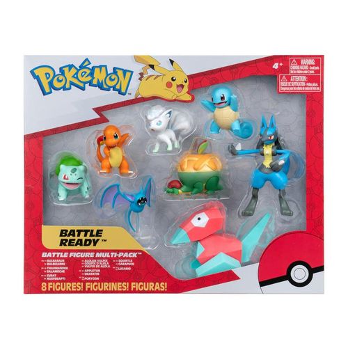 Pokémon 8 Pack Figuras de Batalla Wooloo Carvanha Y Jolteon PKW3507