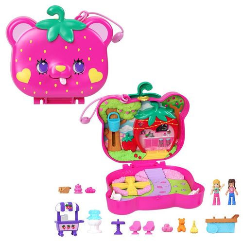 Polly Pocket Estuche de Osito de Fresa