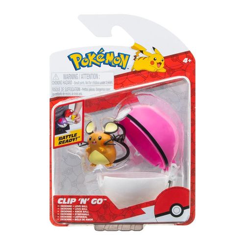 Pokémon Figura de Batalla con Pokebola Dedenne PKW3505