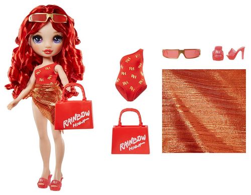 Rainbow High Fashion Doll Swim & Style Fashion Doll- Ruby