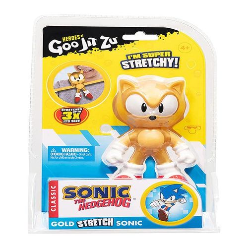 Sonic Goo Jit Zu Sonic Figura Elástica Gold Sonic