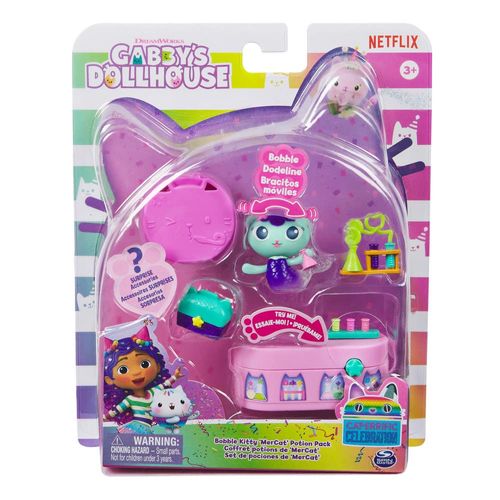 Gabby's Doll House Mini Set de Juego Gatirena para Adornar la Casa con Figura de Baby Box