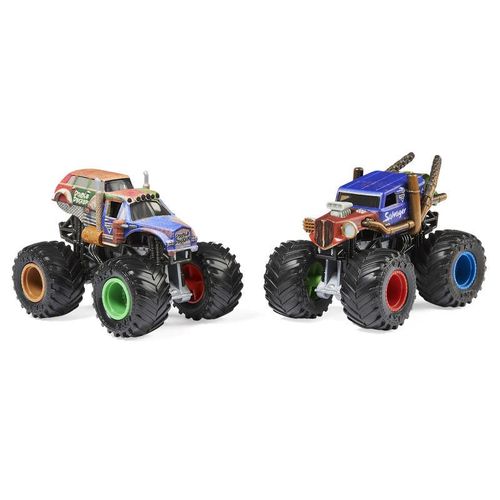 Monster Jam 2 Pack Salvager vs Double Decker