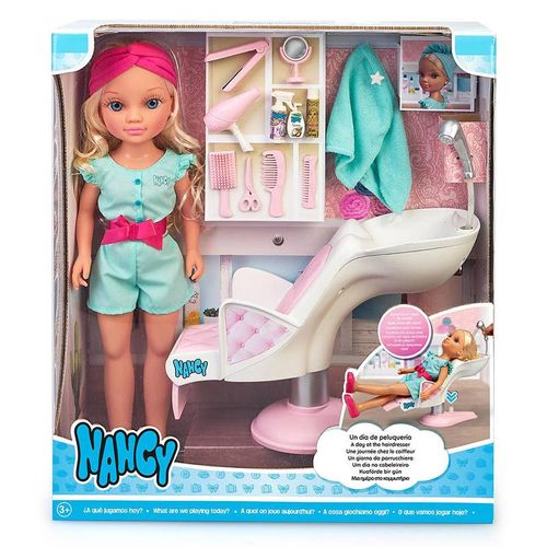 Muñeca Nancy Set de Juego Un Día de Peluquería
