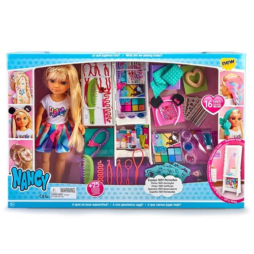 Muñeca Nancy Set de Juego Espejo 1001 Peinados