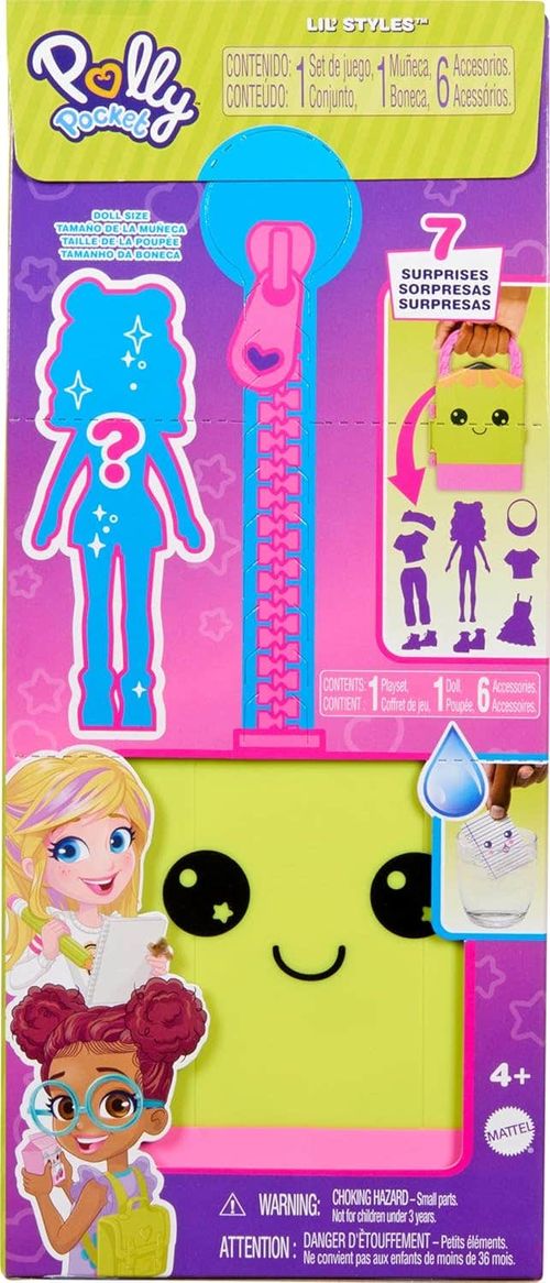 Polly Pocket Mini Fashion ClóSet de Juegos Reveal Amarillo