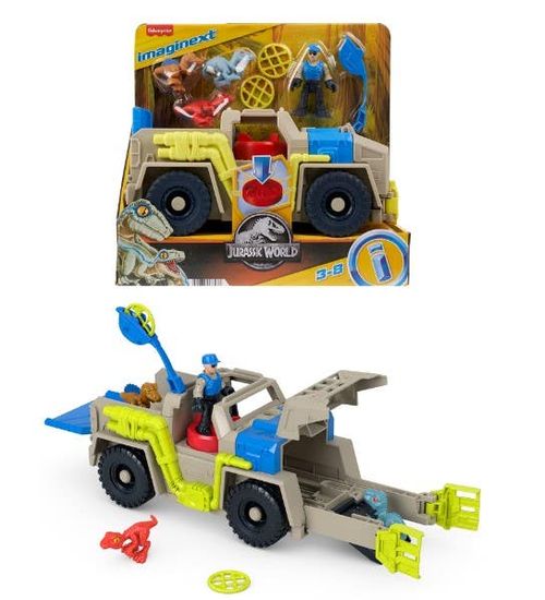 Jurassic World Imaginext Camión Rastreador de Dinosaurio
