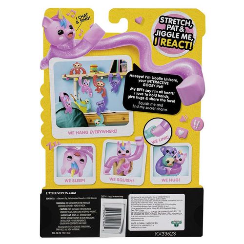 Mascota Live Pets Zoogooz Unicornio Rosa Elástico de Fotorama