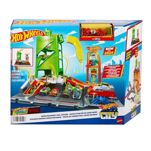 Hot Wheels City Súper Estación de Gasolina