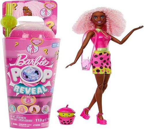 Barbie Muñeca Sorpresa Boba Tea Rosa